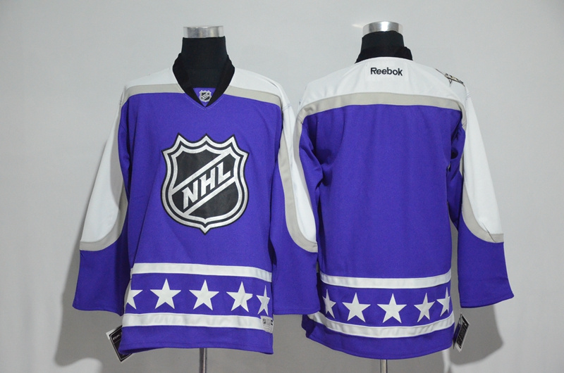 2017 NHL blank blue customzied All Star jerseys->->Custom Jersey